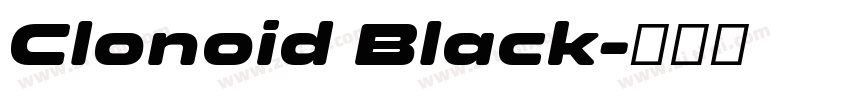 Clonoid Black字体转换